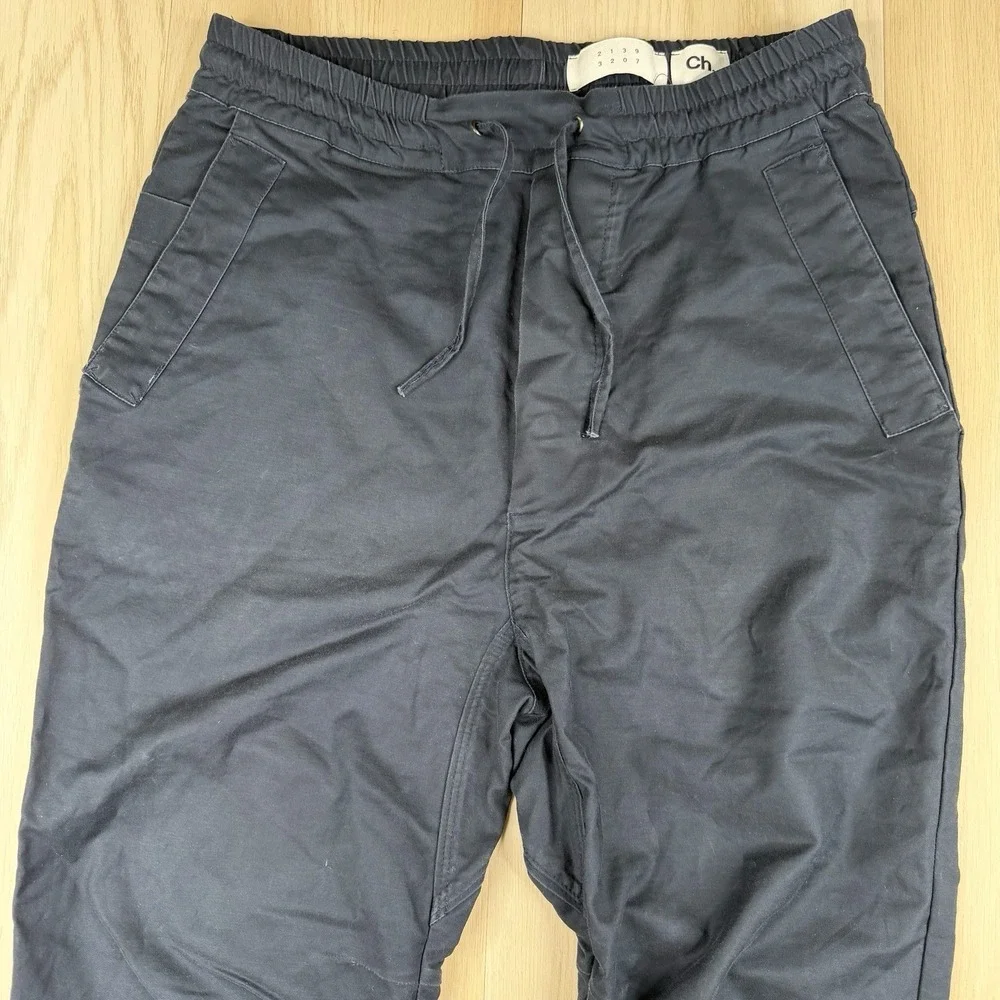 CH Carolina Herrera Pants Pants Navy High Rise Tapered Mens 32x23 Drawstring